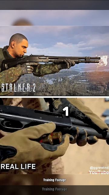 Перезарядка дробовика - СТАЛКЕР 2 vs Реальная жизнь. Оказывается это реалистично