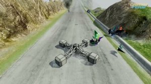 Big & Small Lightning McQueen vs Wingo vs DJ vs DOWN OF DEATH - BeamNG.drive