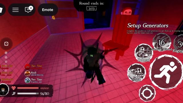 один раунд за убийцу слешер forsaken