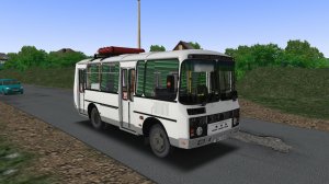 Поездка на ПАЗ-32054 по маршруту №3 по карте Русская Глубинка 2.6