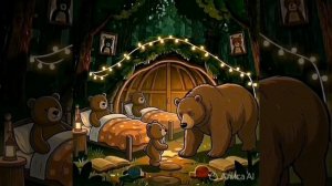 Сказка о медвежонке, который боялся спать один!