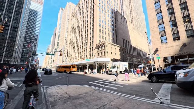 США. Велопрогулка по Манхэттену в Нью-Йорке в формате 4К