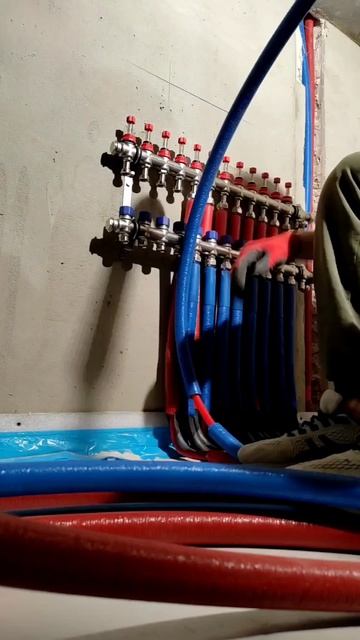 Собераем контуры тёплого пола в коллектор