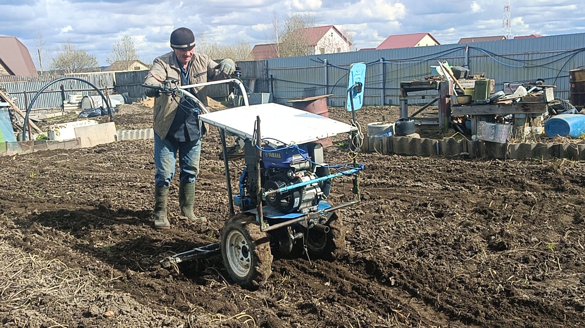 Самодельная борона для мотоблока из подручных средств