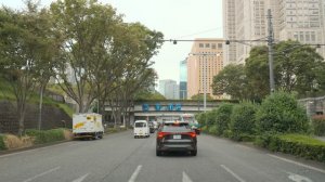 Япония. Поездка на автомобиле по Токио в формате 4К