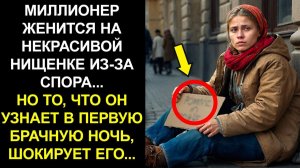 МИЛЛИОНЕР ЖЕНИТСЯ НА НЕКРАСИВОЙ НИЩЕНКЕ ИЗ-ЗА СПОРА... НО ТО, ЧТО ОН УЗНАЕТ В ПЕРВУЮ БРАЧНУЮ НОЧЬ...