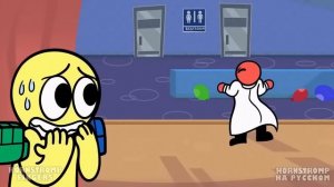 РАДУЖНЫЕ ДРУЗЬЯ - СИНИЙ СТАЛ ПРИЗРАКОМ!   Poppy Playtime Rainbow Friends - Анимации на русском