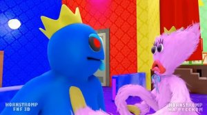РАДУЖНЫЕ ДРУЗЬЯ - НАШЕСТВИЕ СИНИХ!   Poppy Playtime Rainbow Friends - Анимации на русском (1)