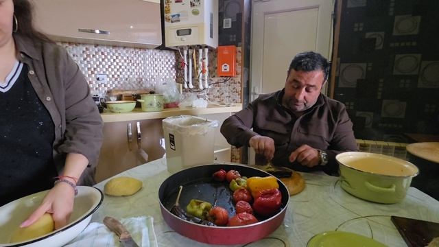 Мангал салат по бакински, готовим в азербайджанской семье