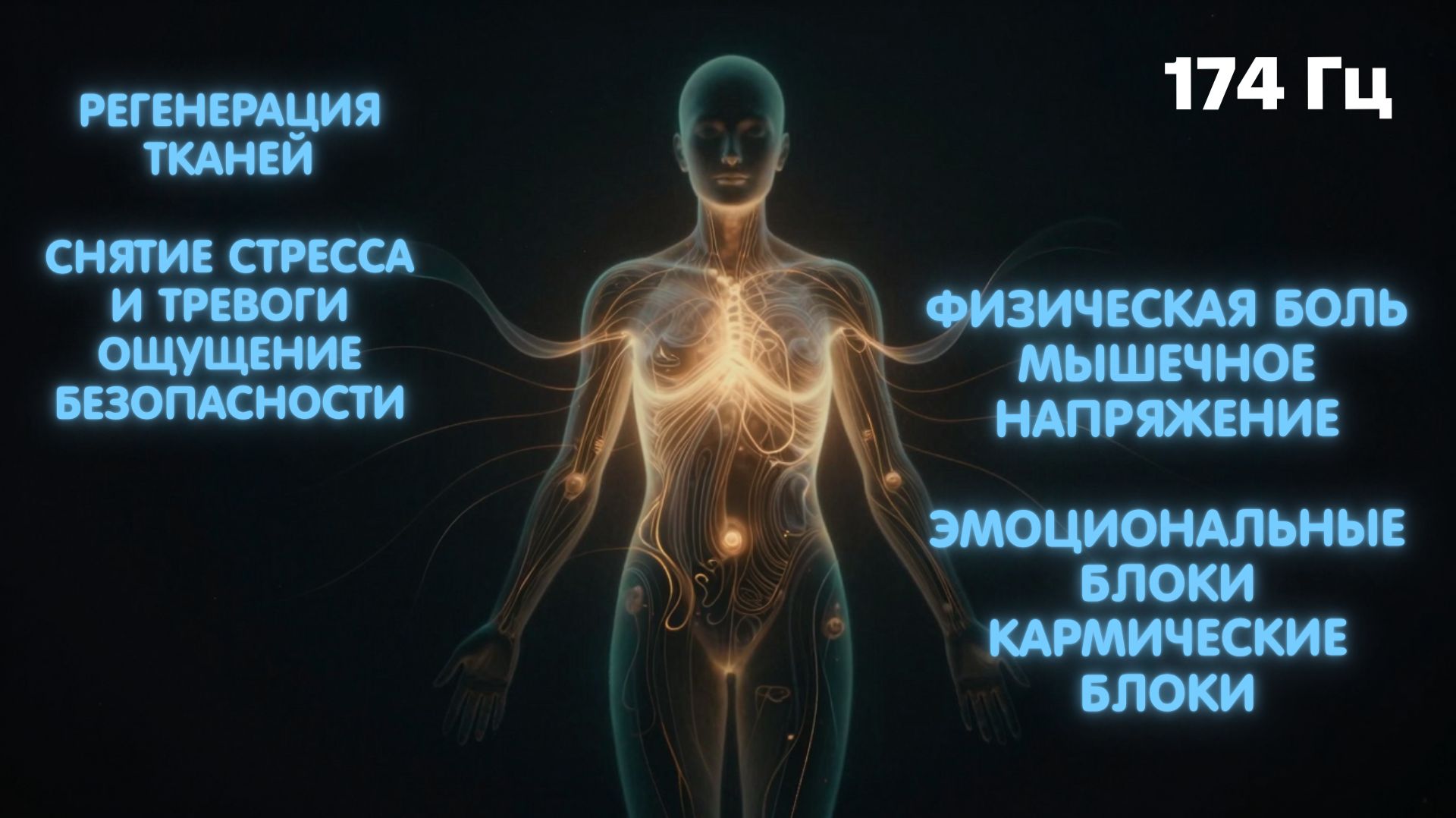174 Гц | Исцеление эмоциональной, кармической и физической боли | Природный анестетик