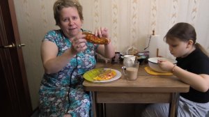 Любашины будни,мукбанг,завтрак 🍳 ✅