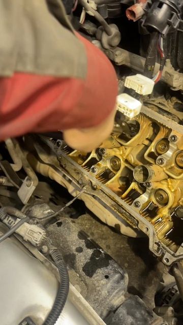 Lc200 замена сальников клапанов одной левой 😁 #ремонттойота #automobile