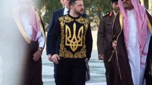 Зе на ближнем Востоке,кто же так над Украиной угорают?Или действительно ихний мозг поражён?