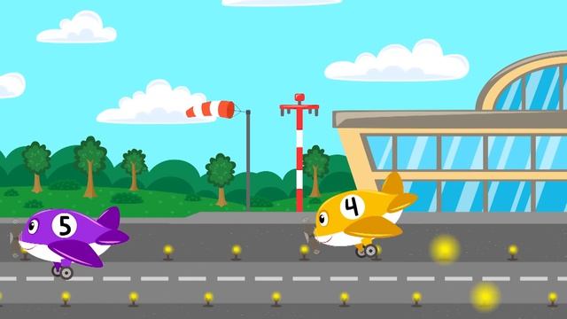 🍿 КОТЭ ТВ ✈️ Десять самолётиков ✈️ Веселая песня мультфильм про самолетик для детей