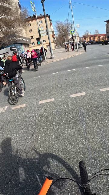 толпы велосипедистов