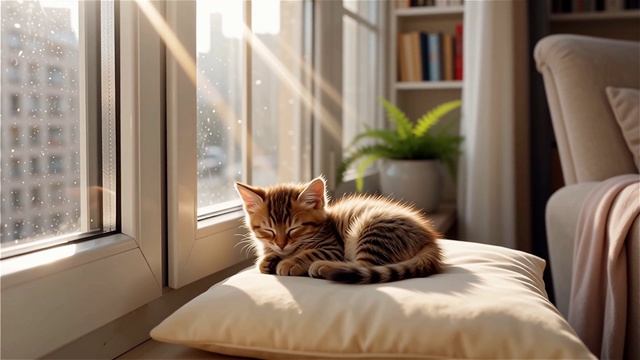 🐱💕 КОТЁНОК СПИТ И ПОСАПЫВАЕТ: Это самое милое, что ты увидишь сегодня! 😍