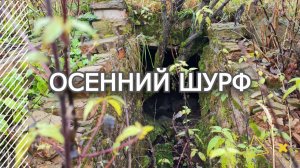 Осенний шурф. Попалась петлица.