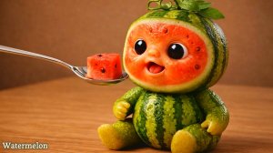 Фруктовые малыши едят настоящие фрукты! 😭🍓 Милое и приятное ASMR-видео