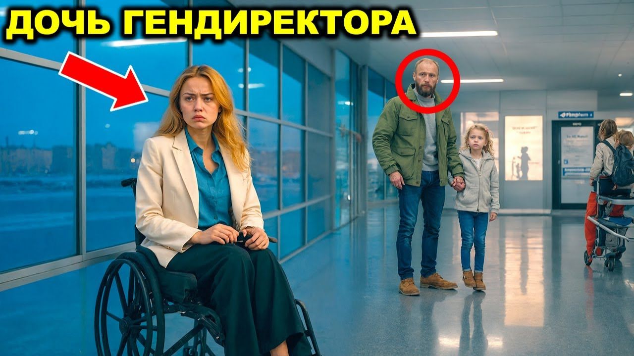 Дочь парализованного CEO сидела одна в аэропорту, пока одинокий отец не спросил# «Почему она одна#»