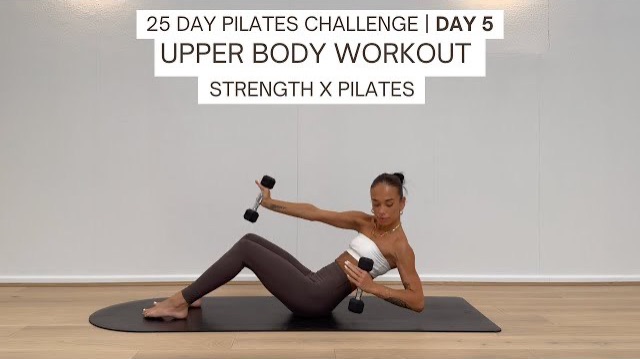 25-ДНЕВНЫЙ ВЫЗОВ ПО ПИЛАТЕСУ | ДЕНЬ 5 | ТРЕНИРОВКА ВЕРХНЕЙ ЧАСТИ ТЕЛА |