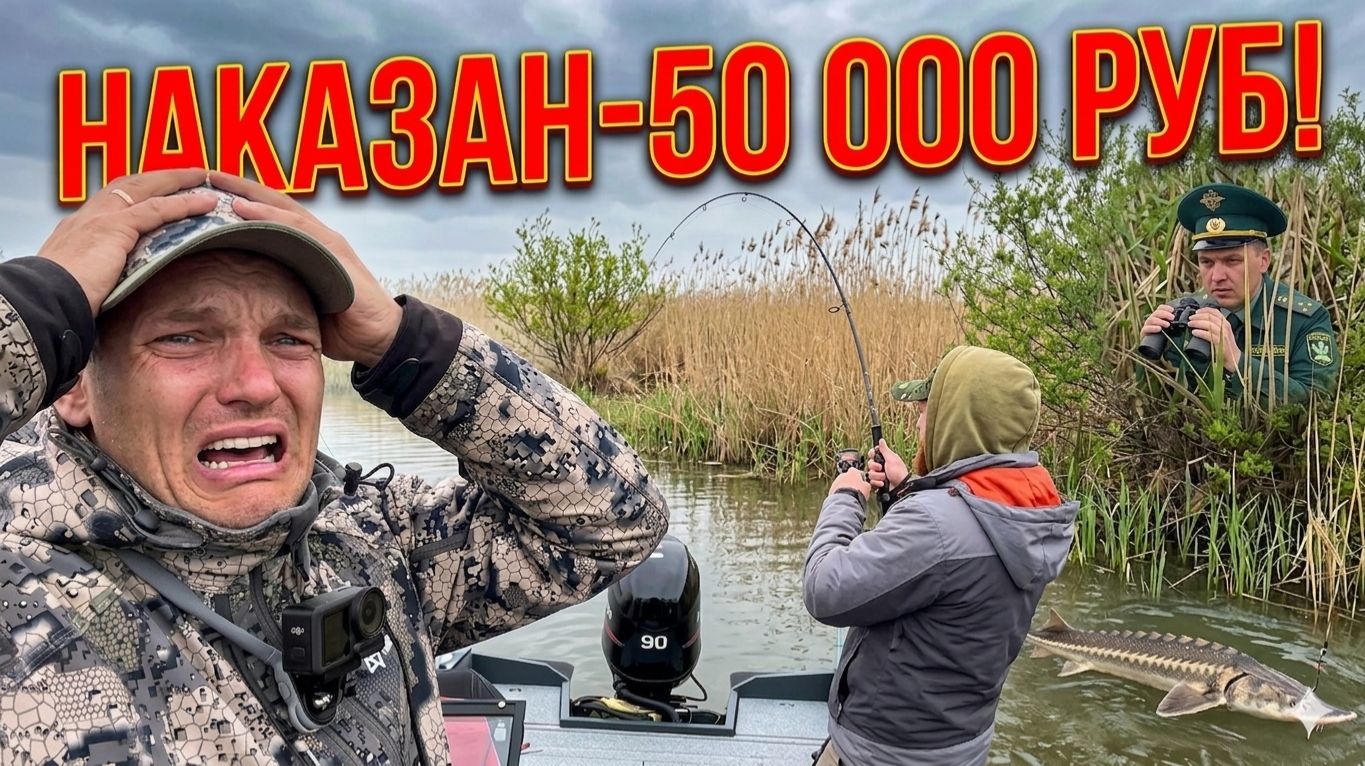 ОПЯТЬ НАКАЗАН! 50 000! ЗАПРЕТНАЯ РЫБА НЕ ПРОШЛА ДАРОМ! АСТРАХАНЬ 2026 часть 2 СИБИРИЯ