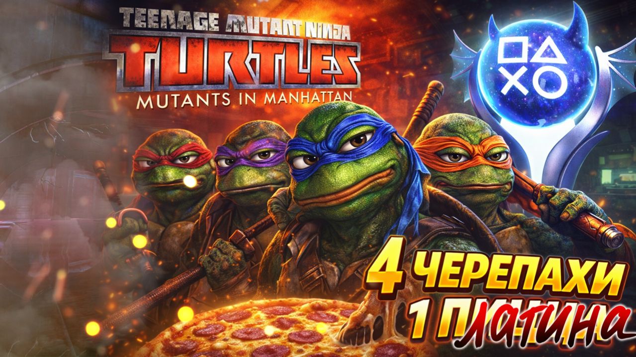 Платина в Teenage Mutant Ninja Turtles: Mutants in Manhattan 100% Достижений смотреть онлайн