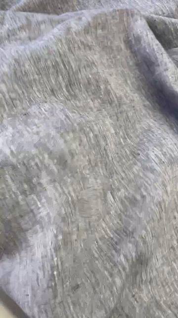 Лен от бренда Fendi в бело-синем меланжевом цвете