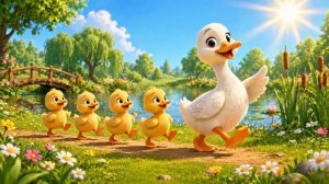 Музыка для зарядки — утята идут за мамой-уткой | песенка для малышей