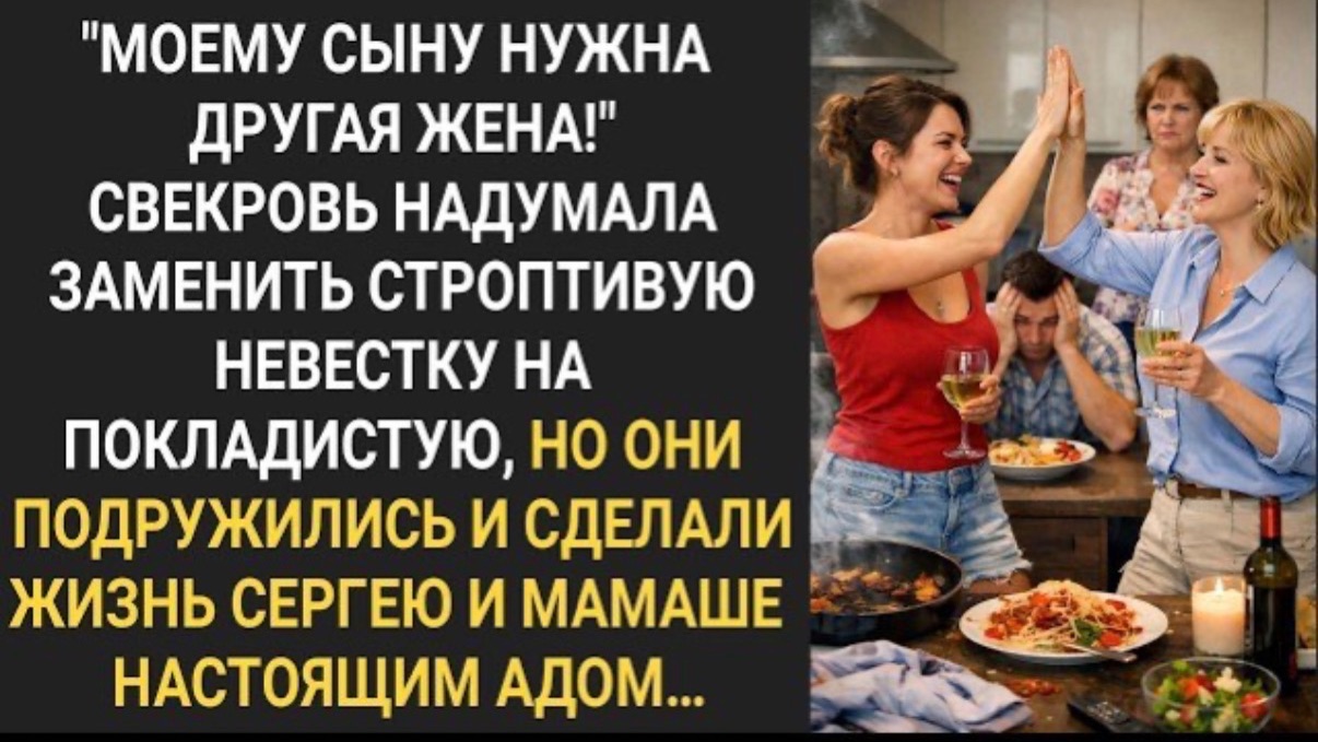 Свекровь надумала заменить строптивую невестку на покладистую, но они подружились. Жизненная история