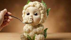 Мило или жутко? Овощные малыши от ИИ 🥦👶 Лучшее ASMR видео с ИИ