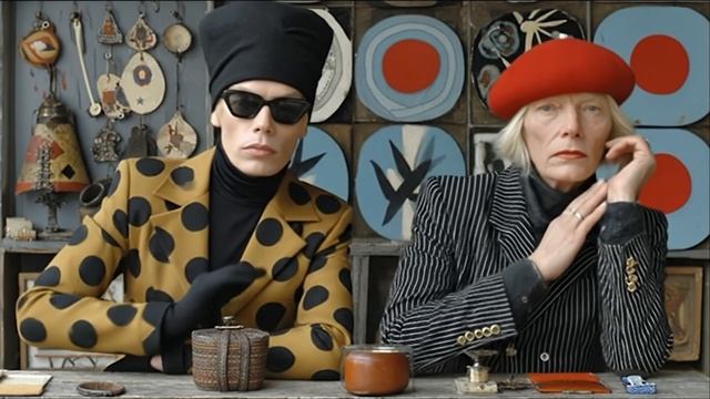 104. Видео об искусстве и моде с искусственным интеллектом За облаками - 4K