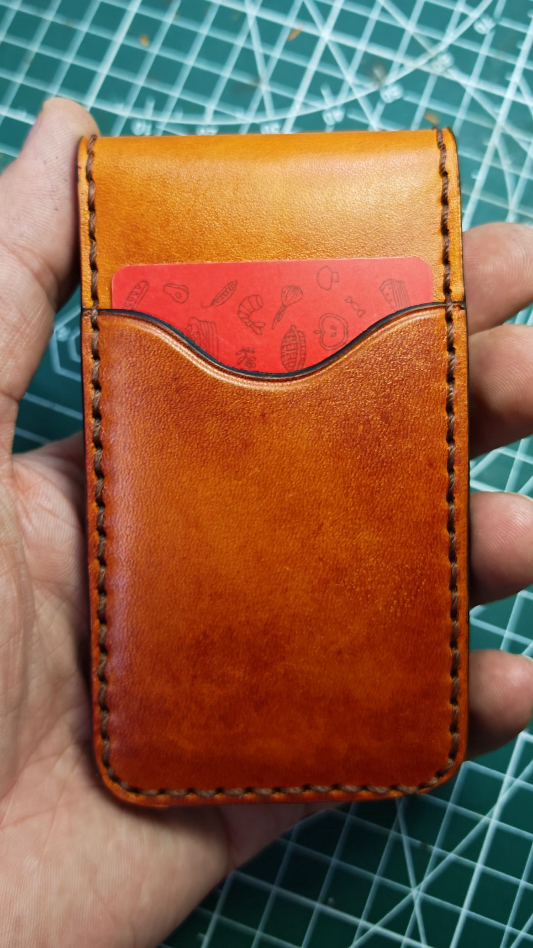 ASMR кард холдер из натуральной кожи