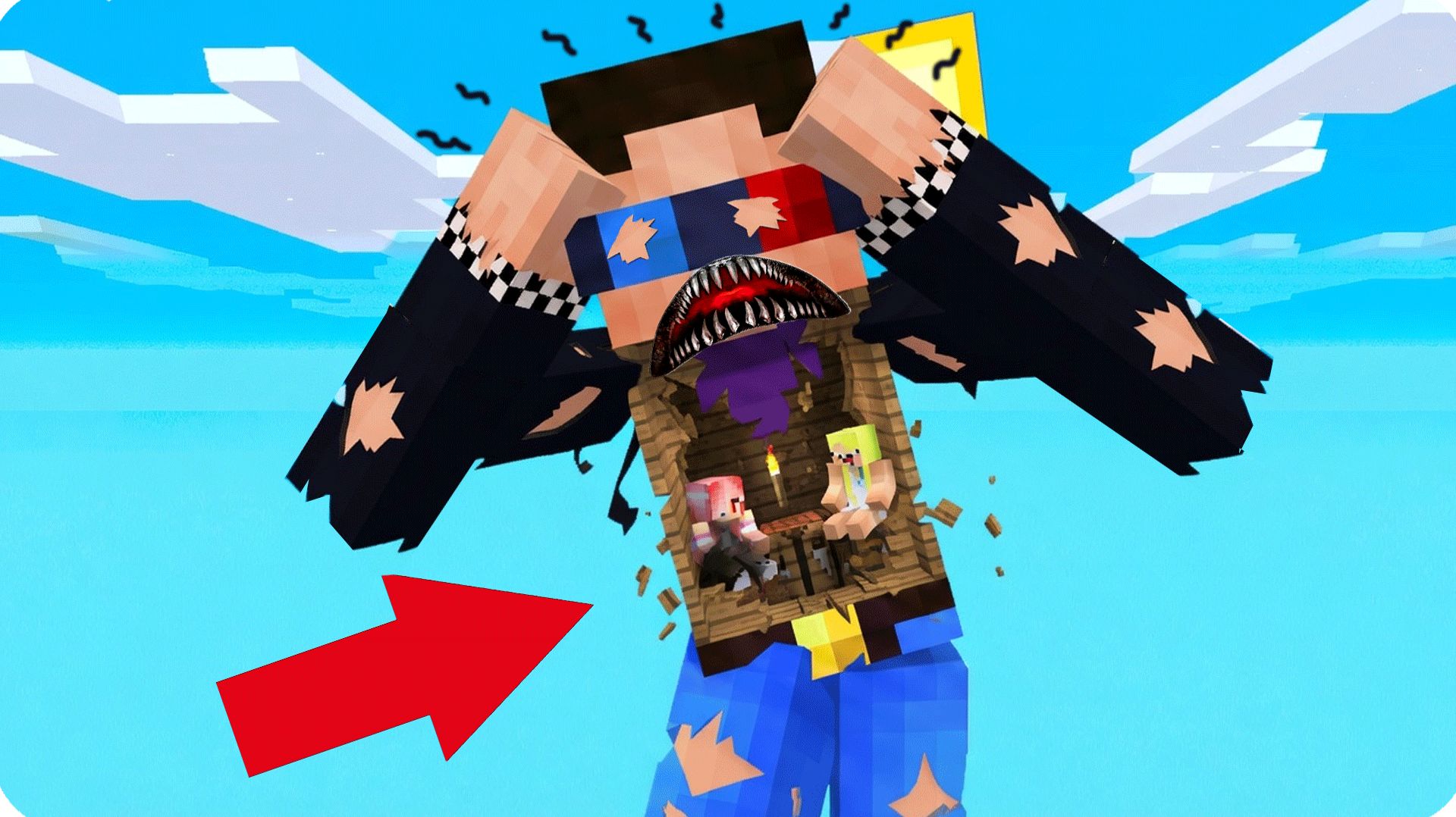 😨МЫ ПОСТРОИЛИ БАЗУ Внутри СЛОМАННОГО ШЕДИ в МАЙНКРАФТ! НУБИК