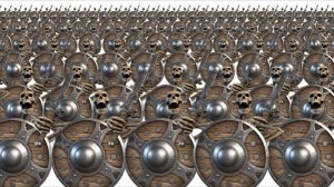 МЕМ СКЕЛЕТ ОРЕТ И СТУЧИТ В ЩИТ! 100Х 10000Х! ЧТО СЛУЧИТСЯ С ЭТИМ ПОПУЛЯРНЫМ МЕМОМ, КОГДА ИХ МНОГО?