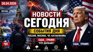 НОВОСТИ СЕГОДНЯ_ 26.04.2026 - Россия, Москва, ЧП, Катаклизмы, События Дня, США_Трамп