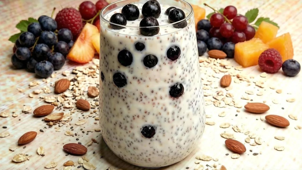 ПП ЗАВТРАК, который готовится САМ: чиа, овсянка и йогурт. Завтрак для похудения.