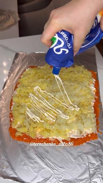 Рулет «королевская мимоза!»