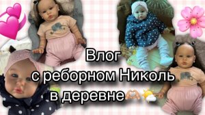 Влог с реборном Николь в деревне🫶🏼🌤️