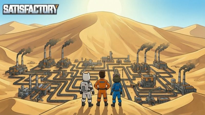 [SodaEffect]СТРОИМ САМЫЙ ЗАПУТАННЫЙ ЗАВОД ЛАБИРИНТ! Satisfactory #4