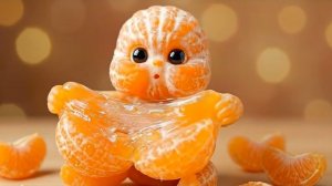 Мило или жутко? Фруктовые малыши от ИИ мнут и сжимают 🍎👶 | Лучшее Satisfying ASMR