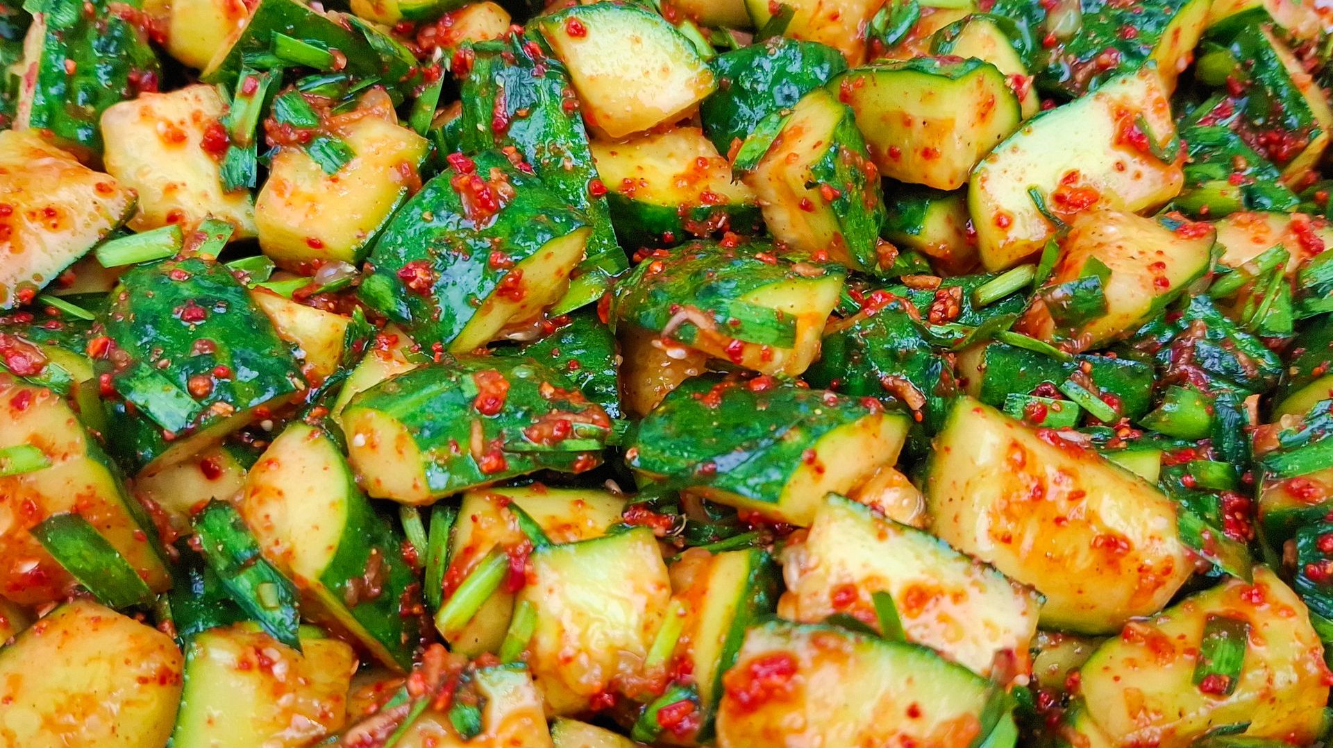 Ферментированные огурцы по-корейски! Полезный рецепт!