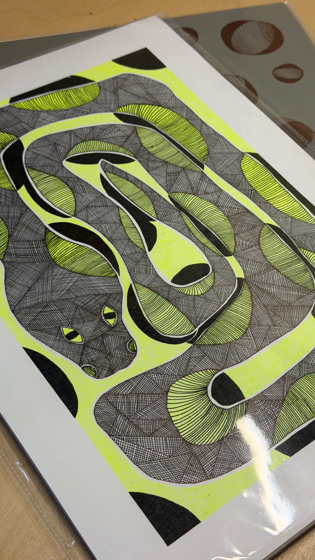 Ещё на деревяхах рисую чернилами)