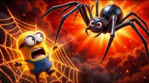 МИНЬОН ПРОТИВ ГИГАНТСКОГО МОНСТРА-ПАУКА | УЖАСАЮЩАЯ БИТВА | Веселый мульфильм о миньонахт