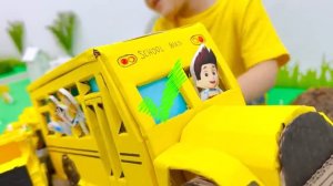 Влад и Ники Щенячий патруль спасательная миссия игрушечных грузовиков