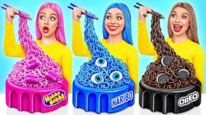 24 Часа Едим Еду Одного Цвета Челлендж # Смешные Моменты от Bubba DO Challenge