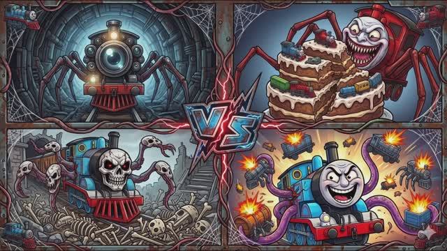 МУЛЬТИКИ ПРО ПАРОВОЗИКИ 🚂 ЧУ-ЧУ ЧАРЛЬЗ против КЕРСЕД ТОМАСА под музыку COFFIN DANCE 💥