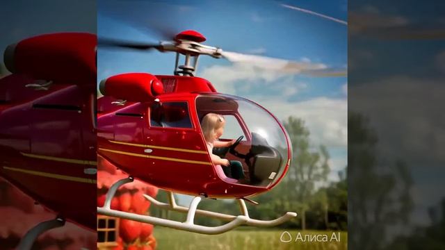 Дюймовочка улетела на вертолетике