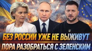 "Наступило похмелье! Зеленский съел кормящую руку! Без России Европе не выжить!"