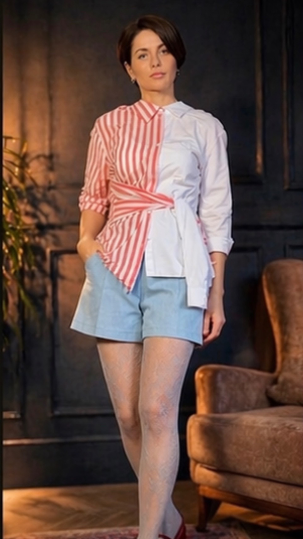 Стилизация обычной рубашки. Хватит ходить как всер