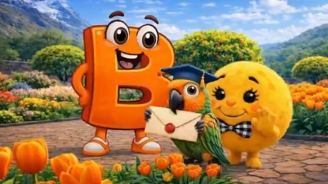 Малыш Колобок, Буква В ! развивающий мультик для детей